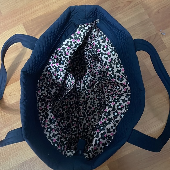 Vera Bradley Navy Quilted Tote Bag - Picture 3 of 4